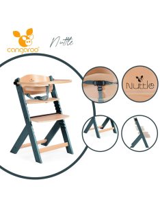  Nuttle fa etetőszék 2 részes szürke