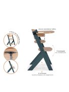  Nuttle fa etetőszék 2 részes szürke