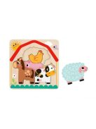 TOOKY fajáték fa farm puzzle 7 dbos szett