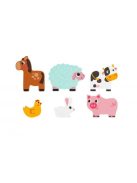 TOOKY fajáték fa farm puzzle 7 dbos szett