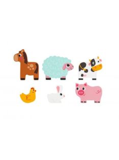 TOOKY fajáték fa farm puzzle 7 dbos szett