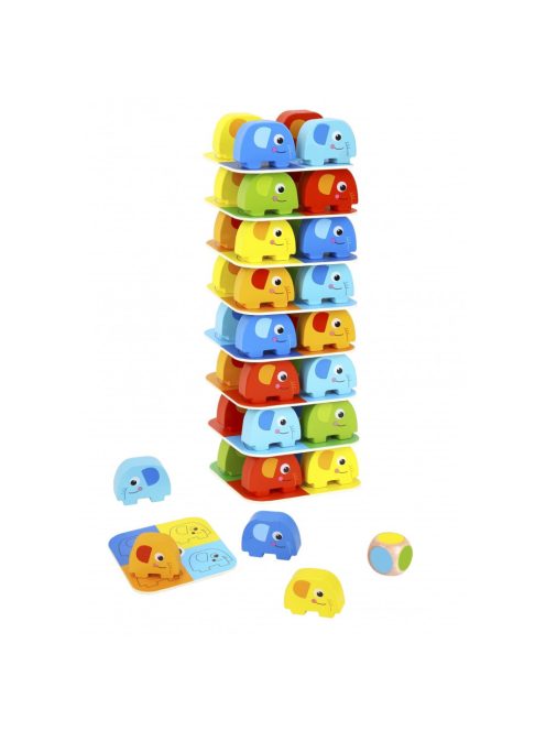 Tooky Toy 46 db-os egymásra rakható ELEFÁNTOK