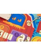 Tooky Toy Reteszes Montessori fa tábla TK044