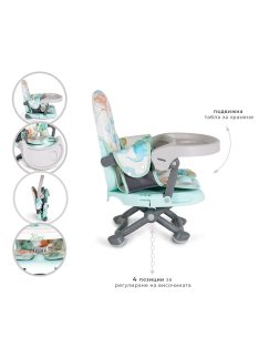 Cangaroo Kiwi etetőszék felnőtt székre dínós