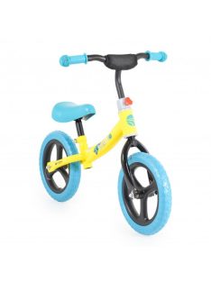   2B futóbicikli carbonszálas, 20kgig, emelhető ülés SÁRGA/KÉK