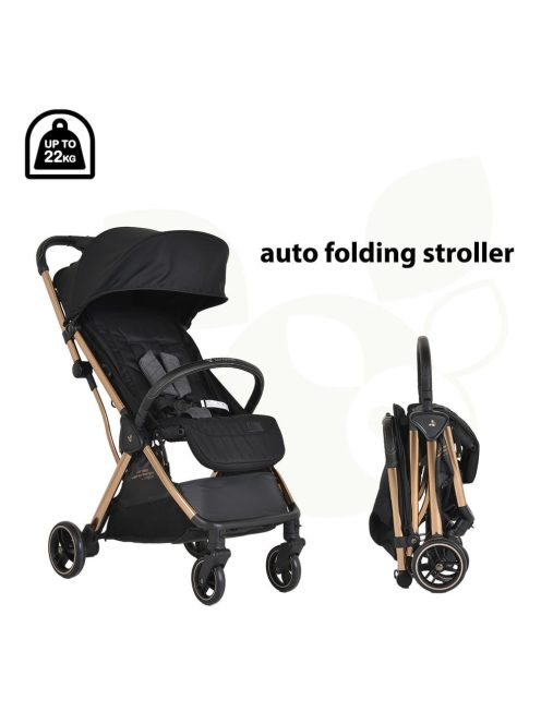 Cangaroo Easy fold babakocsi könnyen csukódó limitált kiadás fekete