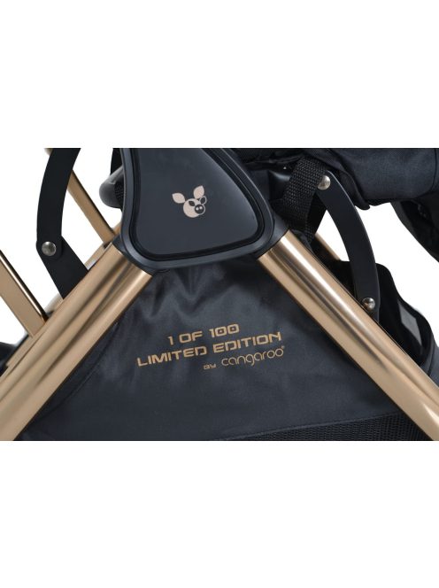 Cangaroo Easy fold babakocsi könnyen csukódó limitált kiadás fekete