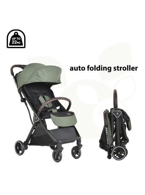 Cangaroo Easy fold babakocsi könnyen csukódó zöld