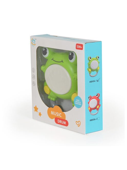 BÉBIJÁTÉK béka alakú dob