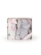 Cangaroo Takaró 90x75cm elefánt plüss pink