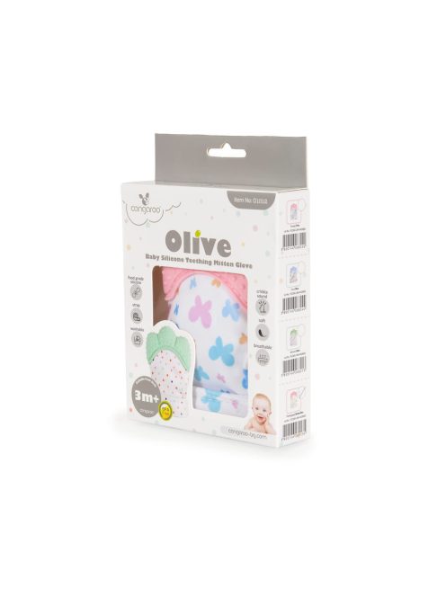  Olive szilikon rágóka fogzáshoz rózsa