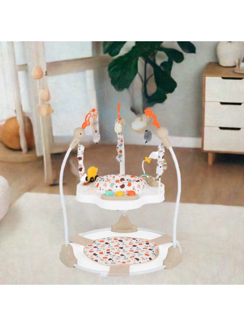 Moni Magic fun baba ugráló pasztel játékkal bézs