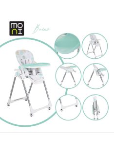 Moni Bueno etetőszék állítható kék