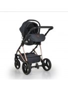 FLORENCE 3IN1 Babakocsi szett sport+mózes+autós hordozó I-SIZE +kistáska SZÜRKE