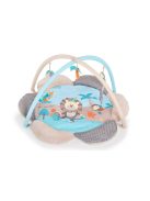 Flower játszószőnyeg 95x95x46 cm textil kék