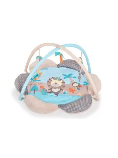 Flower játszószőnyeg 95x95x46 cm textil kék