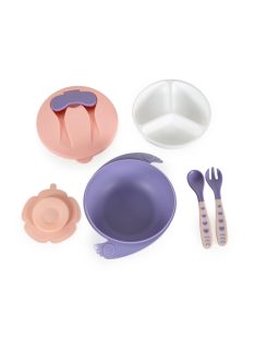 TÁL készlet villával és kanállal PINK