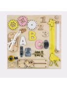 Moni Toys Montessori matatófal kicsi 30x30cm zsiráfos