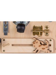 Moni Toys Montessori matatófal kicsi 30x30cm zsiráfos