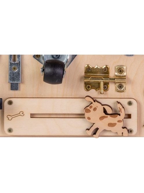 Moni Toys Montessori matatófal kicsi 30x30cm zsiráfos