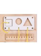 Moni Toys Montessori matatófal közép 50x37,5cm órás, lányos