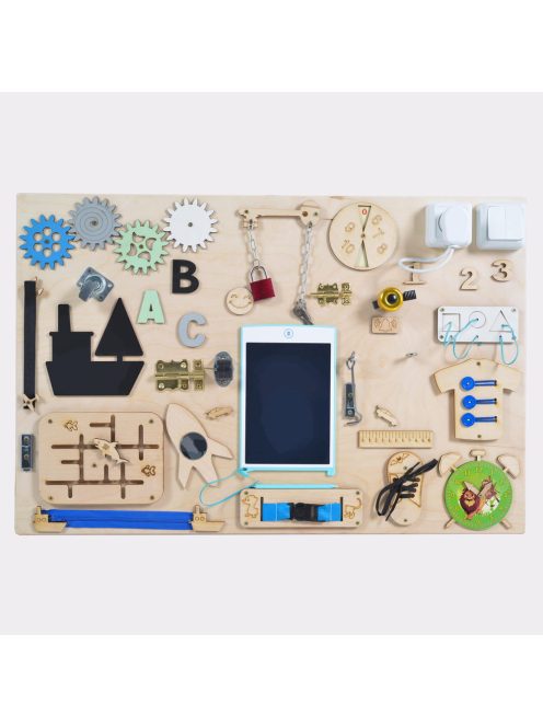 Moni Toys Montessori matatófal nagy fiús