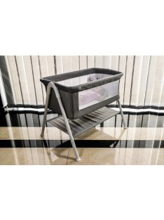   Moni Kalinihta újszülött babaágy önálló, 11 kg, 1 szint fehér láb grafit