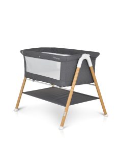    Kalinihta wp újszülött babaágy önálló, 11 kg, 1 szint fa hatású láb grafit
