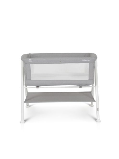 Moni Kalinihta újszülött babaágy önálló, 11 kg, 1 szint fehér láb szürke