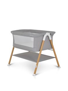    Kalinihta wp újszülött babaágy önálló, 11 kg, 1 szint fa hatású láb szürke
