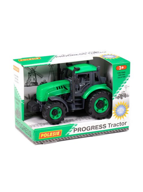 Polesie 91222 lendkerekes, hátrahúzós traktor ZÖLD