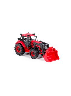 Polesie 91864 tolólapátos traktor PIROS