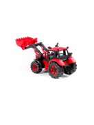 Polesie 91864 tolólapátos traktor PIROS