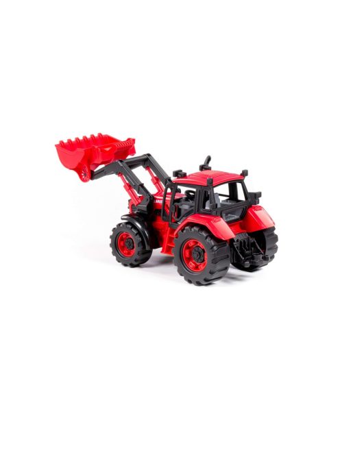 Polesie 91864 tolólapátos traktor PIROS