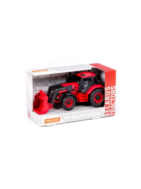 Polesie 91864 tolólapátos traktor PIROS