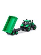 POLESIE Toys lendkerekes  traktor dönthető utánfutóval ZÖLD