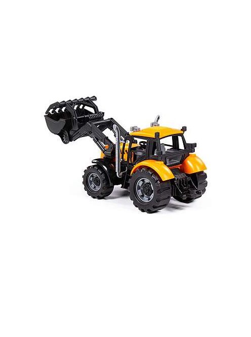 Polesie PROGRESS farm traktor 24 cm FEKETE/SÁRGA
