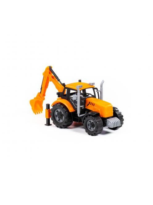 POLESIE Toys lendkerekes kotrógép NARANCS