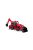 POLESIE 91857 kistraktor exkavátor+kanál 26cm PIROS