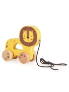 FAJÁTÉK húzható oroszlán SÁRGA