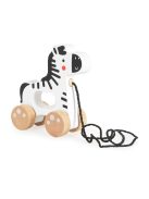 FAJÁTÉK húzható zebra FEHÉR