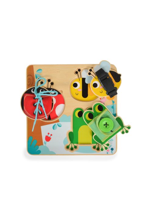 Tooky Toy Tooky toy fa tábla kézségfejlesztő fűzőke