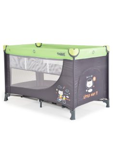   Moni Tommy összecsukható utazóágy 2 szintes, kibújós zöld