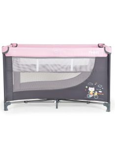   Moni Tommy összecsukható utazóágy 2 szintes, kibújós pink