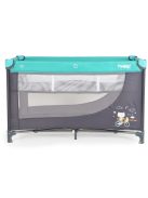 Moni Tommy összecsukható utazóágy 2 szintes, kibújós türkiz