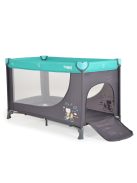 Moni Tommy összecsukható utazóágy 2 szintes, kibújós türkiz