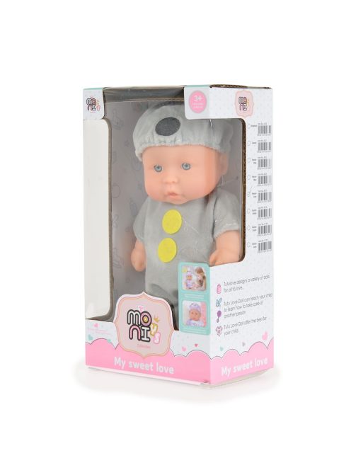 Moni Toys Játékbaba 20 cm 6125 szürke