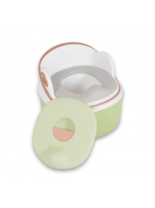 RUM BABA 2in1 bili átalakítható wc szűkítő+fellépő, szilikon ülés ZÖLD