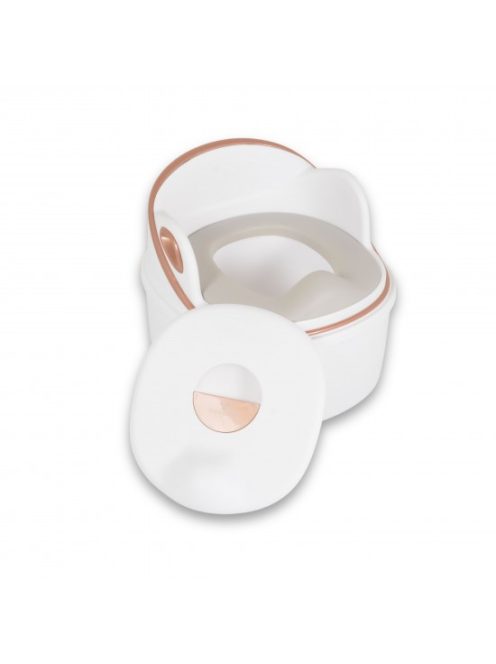 RUM BABA 2in1 bili átalakítható wc szűkítő+fellépő, szilikon ülés FEHÉR