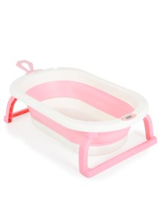 TERRA összecsukható kád digitális hőmérővel PINK